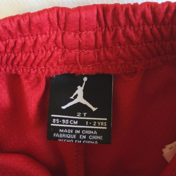 jordan red mesh athletic shorts 2T toddler boys - Picture 4 of 6